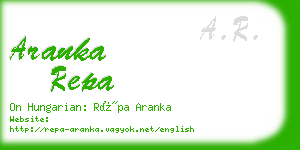 aranka repa business card